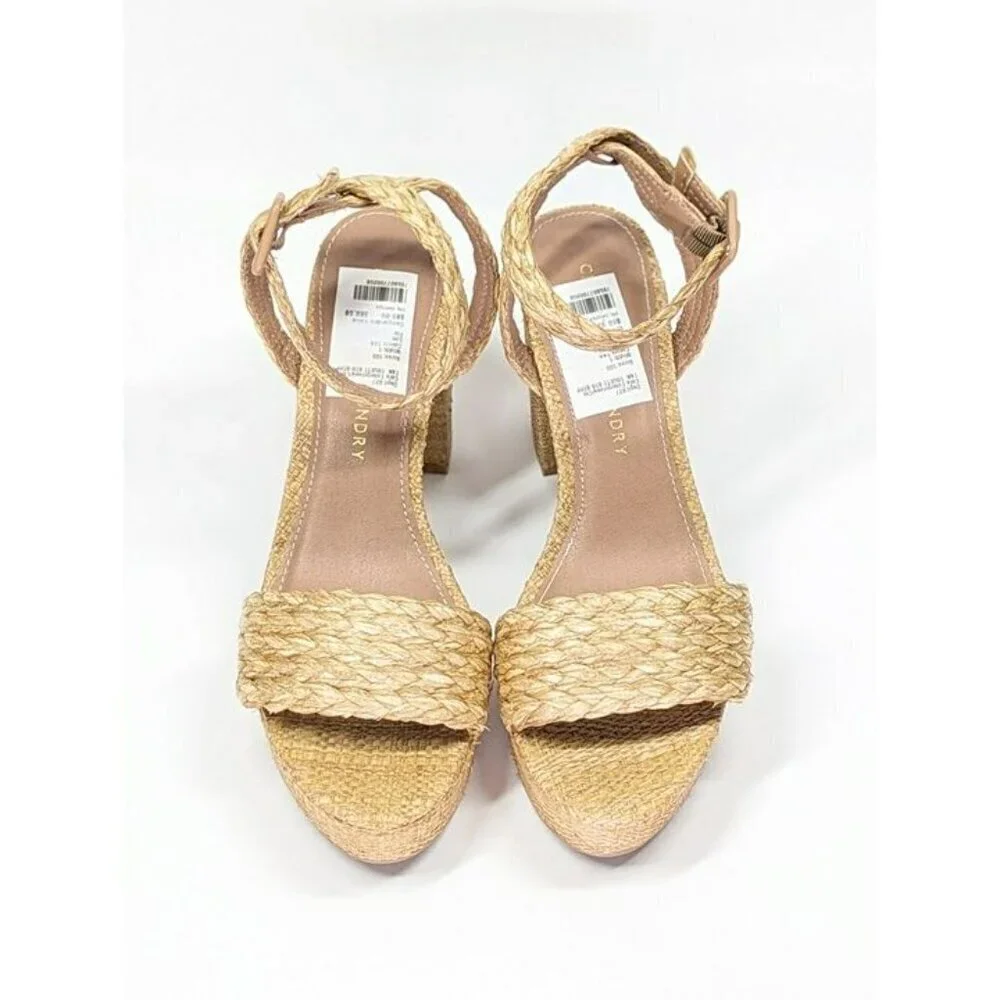 Chinese Laundry Truett Women's Ankle Wrap Platform Sandal Size 10 (MSRP $90)